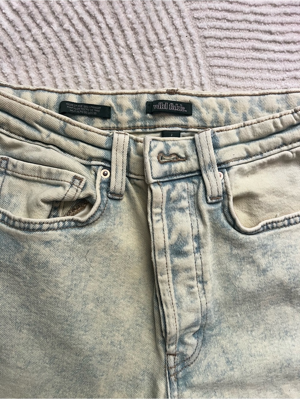 wild fable High-Rise Jeans in Faded Green - Picture 2 of 4